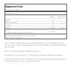 Adult mini Supplement facts