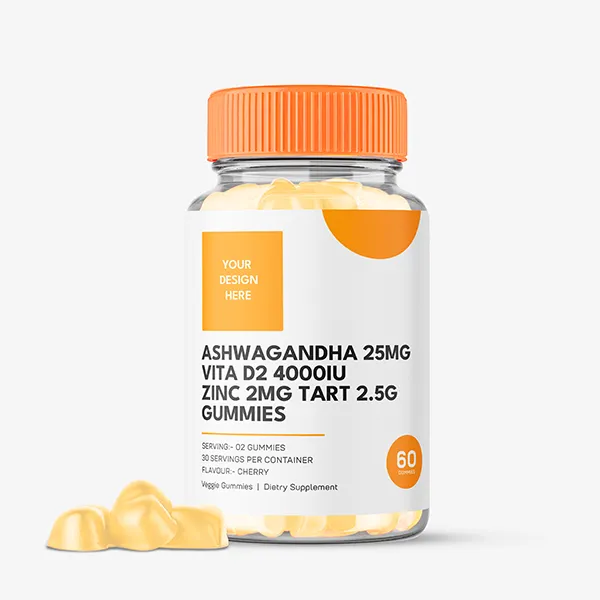 Ashwagandha mg vitamin D2 4000IU Zinc 2mg tart 2.5G Gummies