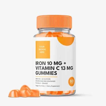 Iron 10 mg+ Vitamin C 13 mg gummies