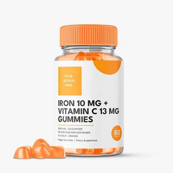 Iron 10 mg+ Vitamin C 13 mg gummies